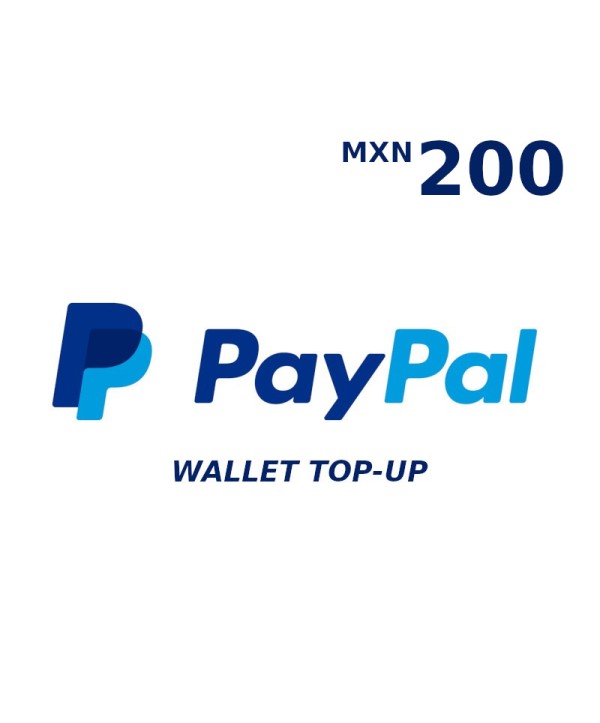 PayPal Wallet MXN 200 Top Up Key GLOBAL